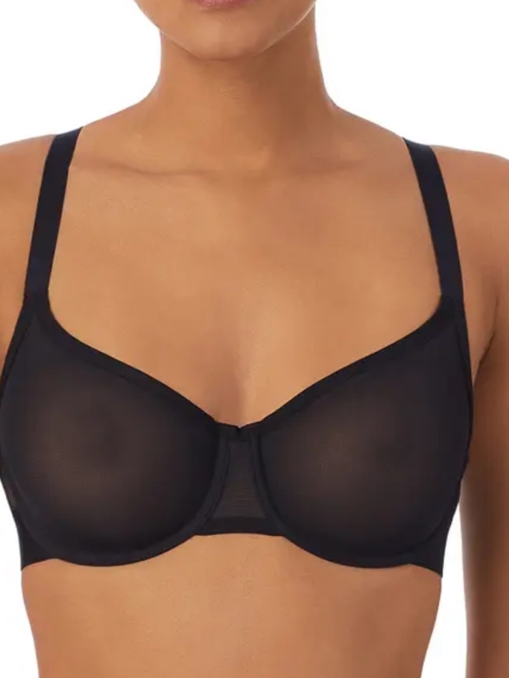 DKNY mesh unlined bra 36D black